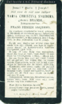  Brands, overleden op woensdag 1 september 1915